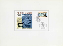 100. Todestag von Ferdinand von Müller 1986, zwei Original-Entwürfe ...