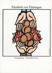 750. Todestag der hl. Elisabeth 1981, Original-Entwurf (20,9 x 29,6 ...