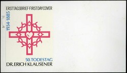 50. Todestag von Dr. Erich Klausener 1984, Original-Entwurf (16,4 x 9 ...