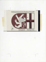 Interparlamentarische Konferenz 1978, Original-Entwurf (23,8 x 18,3 ...