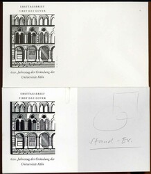 600 Jahre Kölner Universität 1988, mehrteiliger Original-Entwurf ...