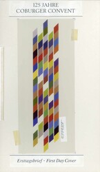 125 Jahre Coburger Convent 1993, Original-Entwurf (20,1 x 35,3 cm) zu ...