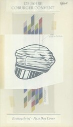 125 Jahre Coburger Convent 1993, Original-Entwurf (20,1 x 35,3 cm) zu ...