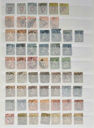 1850 - 1977, Partie im großen Einsteckbuch, beginnend mit zweimal Nr ...