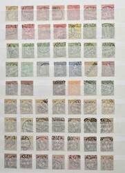 1850 - 1977, Partie im großen Einsteckbuch, beginnend mit zweimal Nr ...