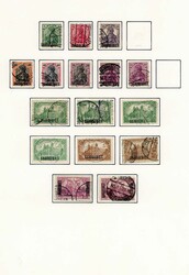 1920 - 1934, fast ausschl. gest. geführte Teilslg. auf alten ...