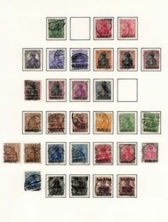 1920 - 1934, fast ausschl. gest. geführte Teilslg. auf alten ...