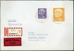 Ca. 1957 - 1958, seltene Partie von ca. 50 hochdekorativen Belegen, ...