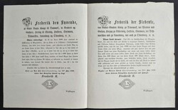 1859/1860, Partie von vier Gesetztestexten, Erklärungen bzw. einem ...
