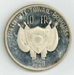 Niger: 10 Fr. 'Löwe' 1968, Auflage nur 1000 Exemplare, ...