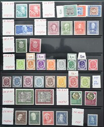 Deutschland-Nachlass in fünf Reglfächern, beginnend mit etwas ...