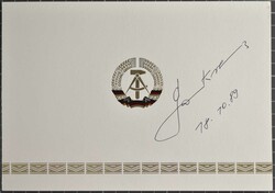 Krenz, Egon: drei Schriftstücke mit Unterschriften des ehem. ...