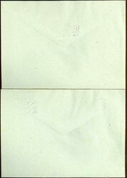 Briefmarkenausstellung-Block 1946, gezähnt und ungezähnt, jew. auf ...