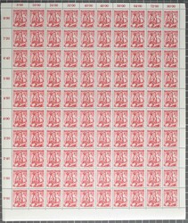 Trachten-Serie: Bogenpartie auf weißem Papier (1951), umfangr., ...