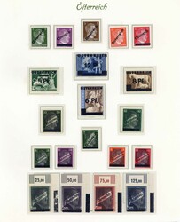 1945 - 1968, kpl., postfrische Kollektion auf alten ...