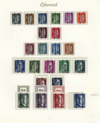 1945 - 1968, kpl., postfrische Kollektion auf alten ...