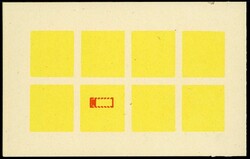 Sondermarkenheftchen 1982/1983, mit Druckausfall der Farben schwarz ...
