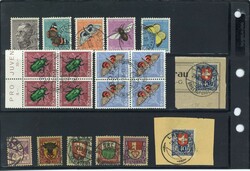 Ca. 1917 - 1957, gest. Lot, vorwiegend bessere Pro Juventute- und ...