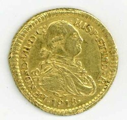 Kolumbien: 1818 PFM, Escudo Ferdinand VII. (1813 - 1833), ...