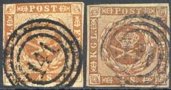 Ringnummernstpl. '141' (Crempe), der seltene Stpl. je klar auf ...