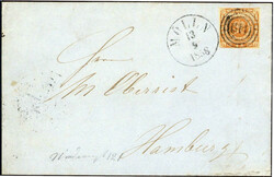 Ringnummernstpl. '149' (Mölln), klar abgeschlagen auf voll- bis ...