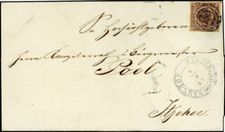 Ringnummernstpl. '163' (Rendsburg), sauber auf breitrandiger ...