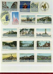 Fremdenverkehr: Partie von rund 250 alten, deutschen Werbemarken, ...