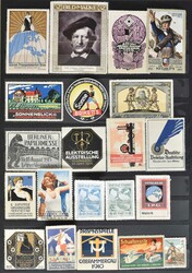 Zusammenstellung: Partie von über 350 alten Firmenreklame-, Messe-, ...