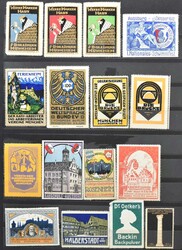 Zusammenstellung: Partie von über 350 alten Firmenreklame-, Messe-, ...