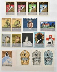 Zusammenstellung: Partie von rund 420 alten Firmenreklame-, Messe-, ...