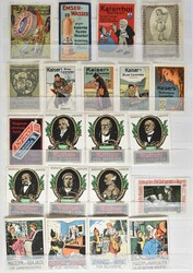 Gesundheit/Hygiene: Partie von über 240 alten Reklamemarken, zumeist ...