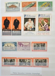 Gesundheit/Hygiene: Partie von über 240 alten Reklamemarken, zumeist ...