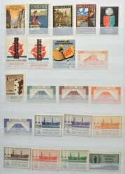 Messen/Anlässe Europa: Partie von rund 400 dekorativen Werbemarken ...