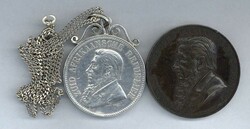 Südafrika: 5 Sh. Paulus Krüger 1892 (eine Wagendeichsel), mit ...