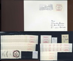 Automatenmarken: umfangr. Posten der Frama-Ausgabe (Mi.-Nr. 7.1. - 7 ...