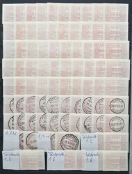 Automatenmarken: inters. Posten der ATM-Ausgaben der Jahre 1984 bis ...