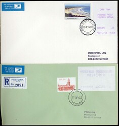 Südafrika/Südwestafrika Automatenmarken: Posten von ca. 120 FDC der ...