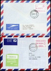 Südafrika/Südwestafrika Automatenmarken: Posten von ca. 120 FDC der ...