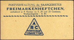 Landschaftsbilder-Heftchen 1924, in Variante Hbl. 1. kopfstehend, die ...