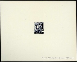 50 Pf. Freimarke 1947, als Ministerblock, Auflage nur 25 Stück, ...