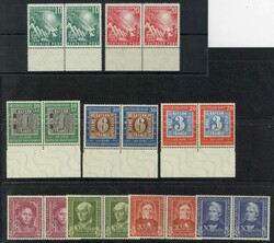 Bundestag 1949 - Wohlfahrt 1955, Partie waager. Paare, tadellos ...