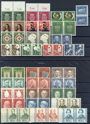 Bundestag 1949 - Wohlfahrt 1955, Partie waager. Paare, tadellos ...