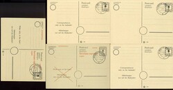 Partie von fünf Behelfsausgaben, dabei RPD Schwerin P791I. (gepr. ...