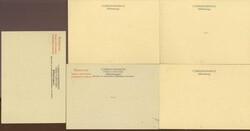 Partie von fünf Behelfsausgaben, dabei RPD Schwerin P791I. (gepr. ...