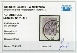 5 Pf. Freimarke des Deutschen Reiches auf kl. Briefstück, sauber ...