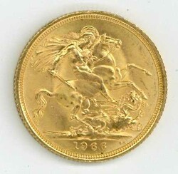 Großbritannien: 1966, Sovereign Elisabeth II., vz/stAutomatically ...