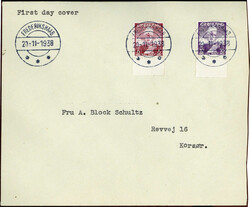 5 Öre und 10 Öre Freimarken 1938, jew. mit Unterrand auf ...