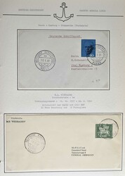 Amtliche Schiffspost: Bestand von 64 Belegen der HAPAG Frachtschiffe, ...