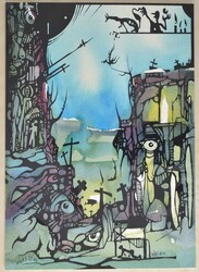 Künstler: großer, schwarzer Kobra-Ringbinder mit Schuber, darin ca. ...