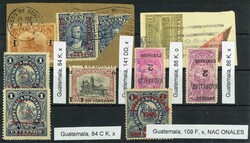 1898 - 1912, Zusammenstellung mit kopfstehenden Aufdrucken, ...